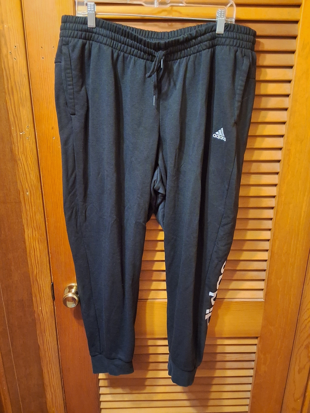 Adidas Black Logo Jogger Pants